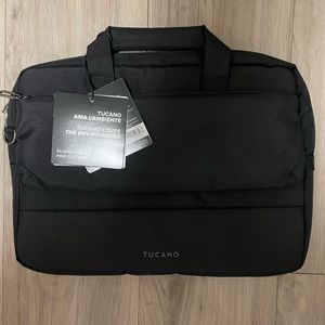 Tucano Dritta Slim Laptop Bag - 12”x17”x2.8” Inch Black NWT